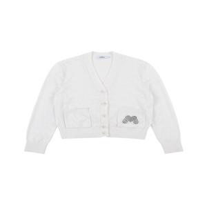 Terry Knit Cardigan_White (Q0C510131)