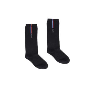 Tricolor Point Knee Socks_Black (QABY30139)