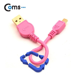 USB Mini 5Pin 케이블 핑크 Short Mini 5P(M)/USB 2.0A(M) 미니 5핀 322