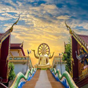 태국 코사무이 일일 투어 : 빅 부다, 나무앙 폭포, 미라 승려, 코끼리 홈케어