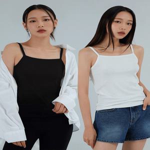 [어커버] [1+1] 베이직 소프트 골지 슬리브리스 6color