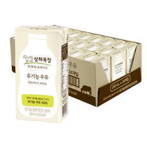 상하목장 유기농우유, 200ml, 24개
