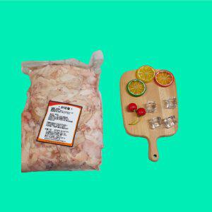 닭껍질2kg팩 가슴살껍질 특수부위 국내산 냉동 (반품불가)