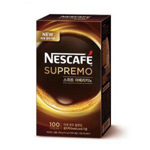 네슬레 네스카페수프리모스위트 아메리카노 100T 커피 (반품불가)