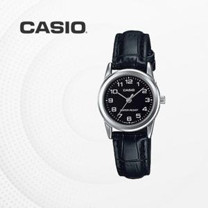 (CASIO) 카시오 여성 여자 가죽 손목시계 패션 커플시계 LTP-V001L-1B