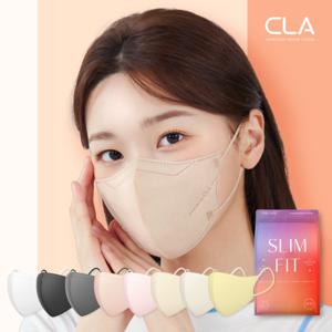  CLA  CLA 라이트 KF94 슬림핏 새부리형 컬러 마스크 50매 (대형 중형 소형 성인 키즈)