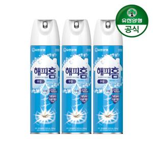 해피홈 에어로솔 수성 무향 500ml 3개