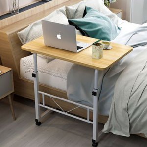 침대에서 노트북 책상 베드테이블 이동식바퀴 높낮이조절