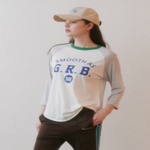 [그린버터] Raglan Sleeve Cookie T-shirt (Green/Blue)