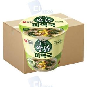 [농심] SM 농심 후루룩쌀국수 미역국 74g 24개 소컵 컵라면 건면