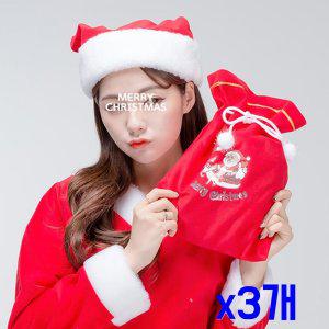 크리스마스파티 산타 소형 선물자루 x3개 파티세트