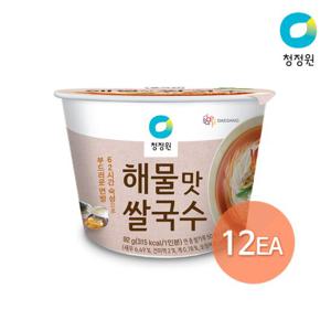 청정원 해물맛 컵쌀국수 92g x 12개