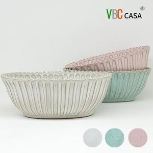 VBC까사[폰다코 스트라이프]21cm 도트 오발볼(색상 택1) /F10579