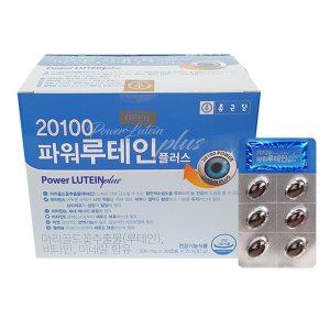 종근당 파워 루테인 플러스 20100 눈 피로 건강기능 개선 가족 필수영양제 60캡슐