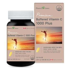 팜그린 버퍼드 비타민C 1000 플러스 90정 캐나다 비타민C D 아연 하루한알 항산화 뼈