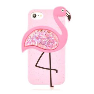 [당일발송] Skinnydip(스키니딥) - Flamingo Glitter 실리콘케이스 (아이폰6/6S, 7, 8, SE)