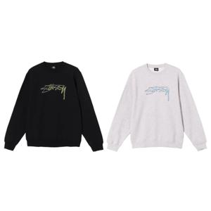 STUSSY SMOOTH STOCK EMBROIDERED CREW