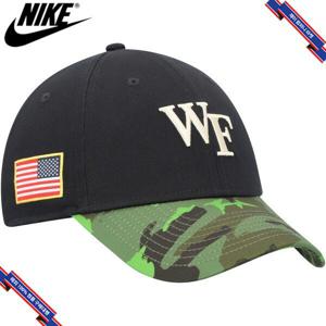 [미국정품] 나이키 미국 칼리지 캡모자 Wake Forest Demon Deacons Nike Veterans Day 2Tone Legacy91 Adjustable Hat - Bl