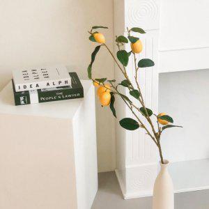 레몬 나무 가지 조화 - 인테리어 화분 트리 유주 낑깡 금귤 인조 인테리어 집들이선물