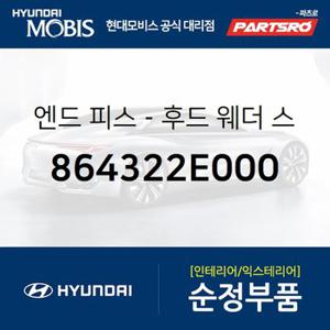 엔드 피스-후드 웨더 스트립.좌측 (864322E000) 투싼 현대모비스 부품몰