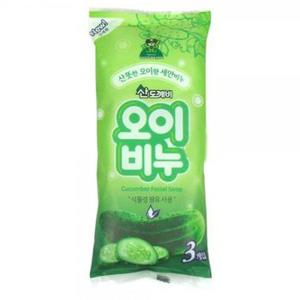 산뜻한 산도깨비 오이비누 세수비누 매끈비누 3P X ( 3매입 )