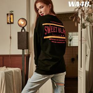 Sweet Black Graphic Sweat Shirts Black 남녀공용 맨투맨 스  50939 셔츠-와사비[무료배송]