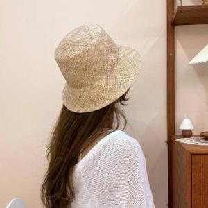 고급 천연 베이직 여름 밀짚 모자 페도라 파나마햇 바우햇