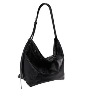 Perfec Button Up Soft Hobo L (퍼펙 버튼 업 소프트 호보 라지) Black_VQB4-1HO280-1BKXX