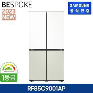 [875L/글라스] 삼성 비스포크 BESPOKE 냉장고 4도어  RF85C9001AP