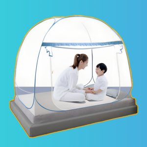 3세대 풀커버 미세 방충망 대형 침대 텐트 모기장