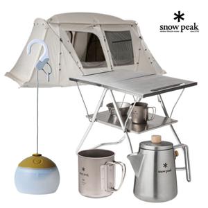 스노우피크 캠핑 용품 모음/머그컵1+1/캠핑의자/테이블/텐트/타프