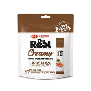 [하림펫푸드] 더리얼 크리미 Dog 연어&닭가슴살 250g (10g*25)