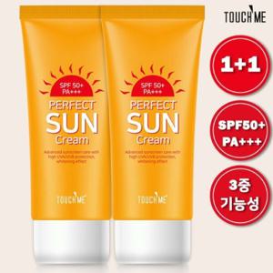 터치미 퍼펙트 자외선차단 선크림 60ml 2개 / 대용량 3중기능성