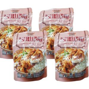로제치킨 덮밥소스 120g x 4개 전자레인지 간편조리 한끼식사 혼밥 캠핑음식