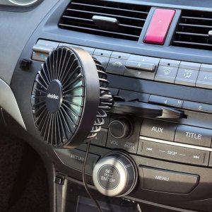 차량용 CD슬롯 송풍구 미니선풍기 에어써큘레이터