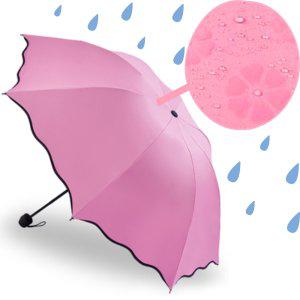 비맞으면 벚꽃이 나타나는 수동암막 꽃우양산 휴대용우산 암막양산 UV차단 접이식우산 튼튼한우산 미니우산