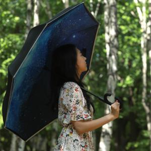  킹콩아울렛  야간안전 거꾸로 빛반사 자동장우산