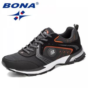 BONA 남성용 레이스업 스포츠 워킹 조깅화, 아웃도어 패션, 가볍고 통기성 있는 스니커즈, 편안한 신발
