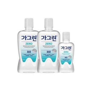 동아제약 가그린 제로 750ml 2개+250ml 1개 구강청결제 가글