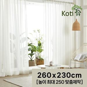 꼬띠 찰랑찰랑 실루엣 쉬폰 커튼2장 260*230cm (130*230 두장)