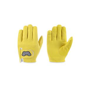 Color Sheepskin Golf Gloves_Yellow (QABG40163)