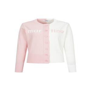 Half&Half Cardigan_L/Pink