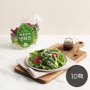 [다신샵] 7가지 야채믹스 알뜰 도시락 하루한끼 샐러드 10팩 세트 / 3번세척&당일생산