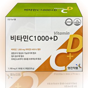 영진약품 비타민C1000+D 200정 비타민C 비타민D