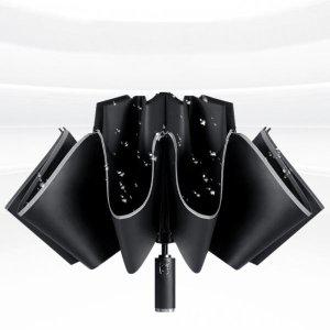 3단 거꾸로 접히는 튼튼 경량 아이디어 자동 우산