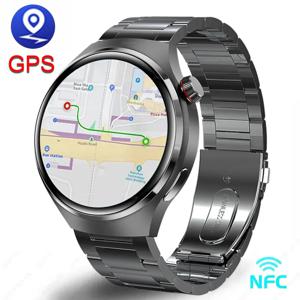화웨이 샤오미 GT4 프로 스마트 워치 남성용 NFC GPS 트래커, AMOLED 360*360 HD 화면 심박수 블루투스 통화 스마트워치, 2023 신제품