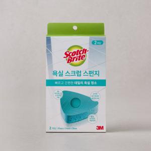 3M 욕실 스크럽 스펀지 2입