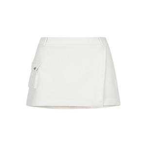Pocket Point Wrap Culotte_O/White