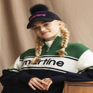 Corduroy Pompom Cap_Navy (QACW40249)