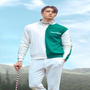 Half&Half Windshield Zip-up Knit_Green (Men) (Z0C240222)